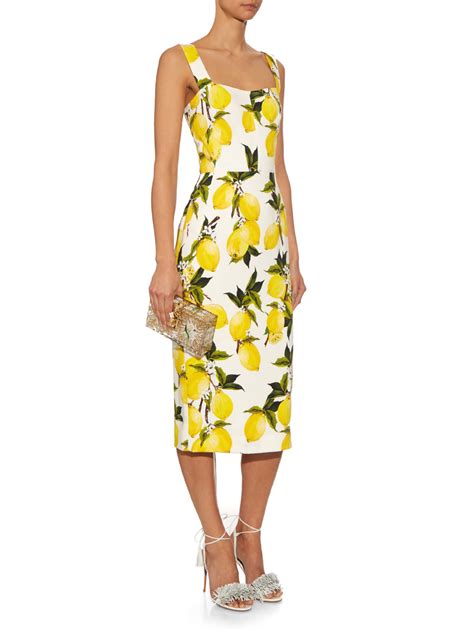 lemon print dress dolce gabbana bergdorf goodman|dolce and gabbana.